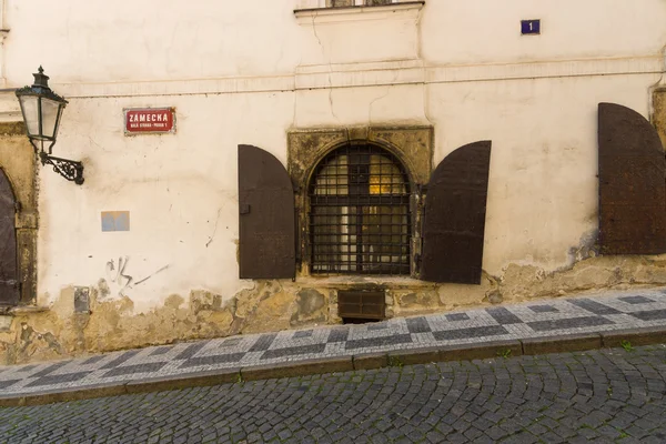 Street and everyday life of the city. Prague is the capital and largest city of the Czech Republic. — Stock Photo, Image