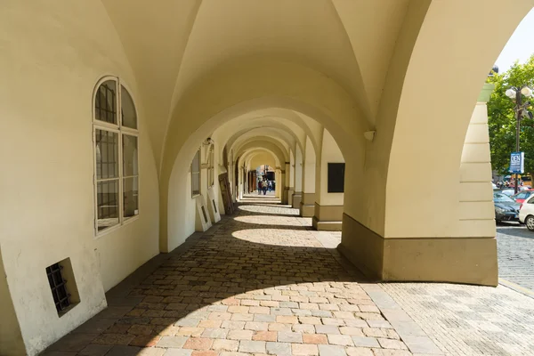 The streets of the old town. District Mala Strana - Lesser Town of Prague. Prague is the capital and largest city of the Czech Republic. — Stock Photo, Image