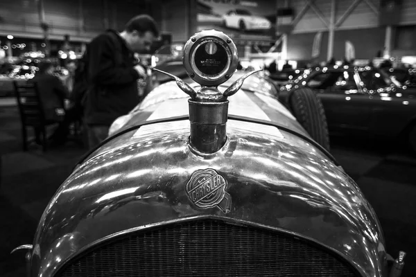 Hood ornament van een racewagen Chrysler Imperial 80 Vitale speciale, 1927 — Stockfoto