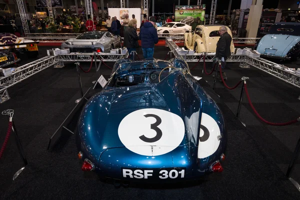 Carreras deportivas Jaguar D-Type (número de chasis: XKD606, ganador de la carrera Le Mans 24 Hours de 1957), 1956 . —  Fotos de Stock