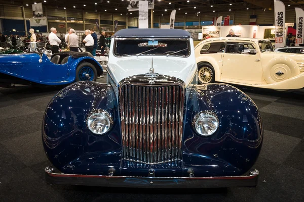 İngiliz iki kapılı spor salonu Jaguar Mk IV 3,5 litre kafa Coupe Vanden Plas, damla 1947 — Stok fotoğraf