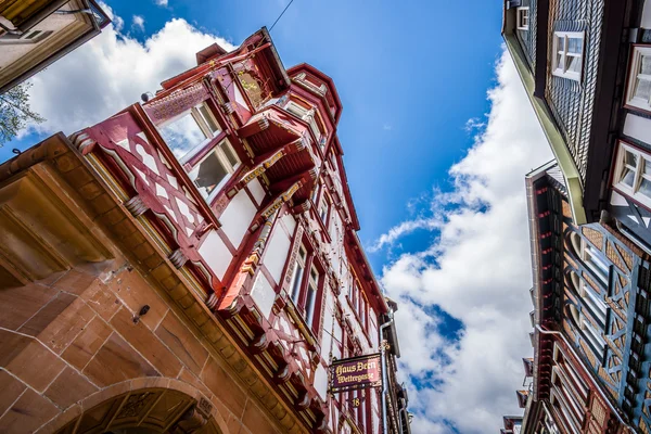 Beautiful streets of old Marburg. — Stock Photo, Image