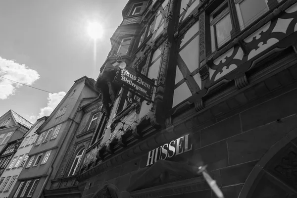 Les belles façades du vieux Marburg . — Photo