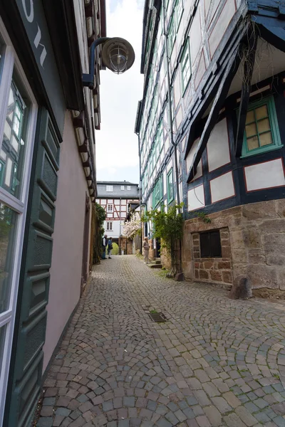 Strade storiche del centro storico di Marburgo — Foto Stock