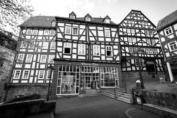 Calles históricas del casco antiguo de Marburgo —  Fotos de Stock