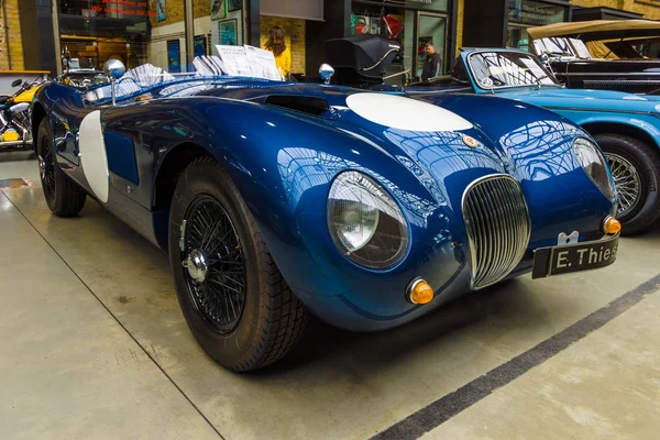 Wyścigów samochodów sportowych Jaguar C-Type Proteus, 1954 — Zdjęcie stockowe