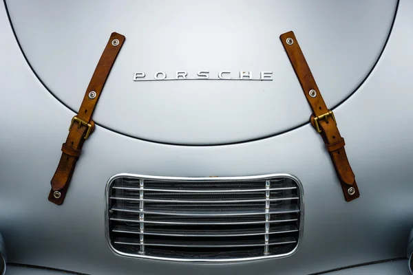 Air vents of the engine compartment of a sports car Porsche 356 Speedster. The Classic Days on Kurfuerstendamm. — Stok fotoğraf