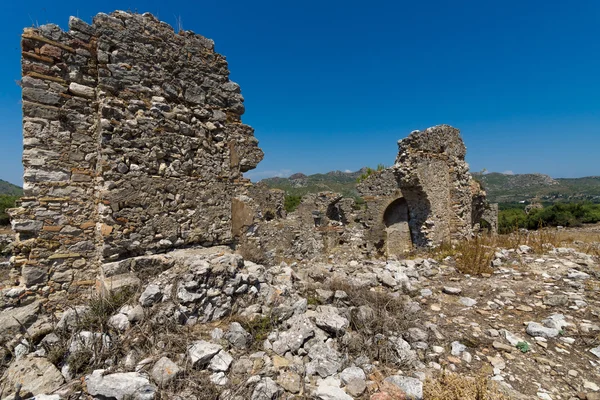Starożytne ruiny Aspendos. Turcja. — Zdjęcie stockowe