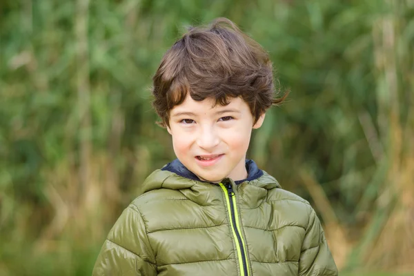 An ironic portrait of the boy. — Stock Photo, Image