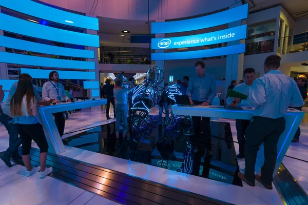 Stand of company Intel — Stockfoto