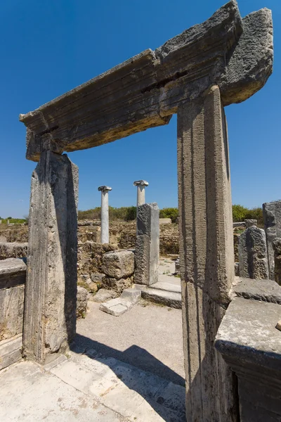 Antické ruiny Perge. Agora.Turkey. — Stock fotografie