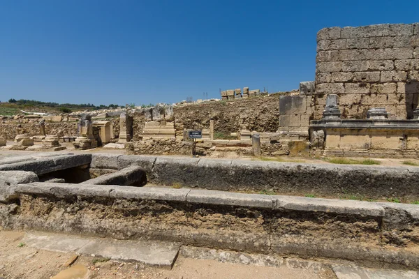Antické ruiny Perge. Nymphaea. Turecko — Stock fotografie