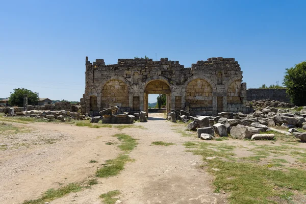 Anciennes ruines de Perge. Des bains. Turquie — Photo