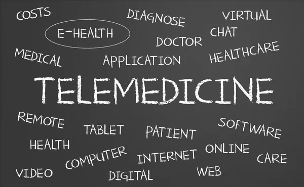 Telemedicine word cloud — Stock Photo, Image