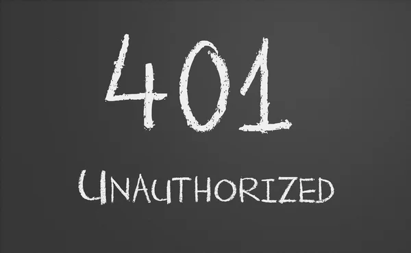 Http-Status kod 401 Unauthorized — Stockfoto