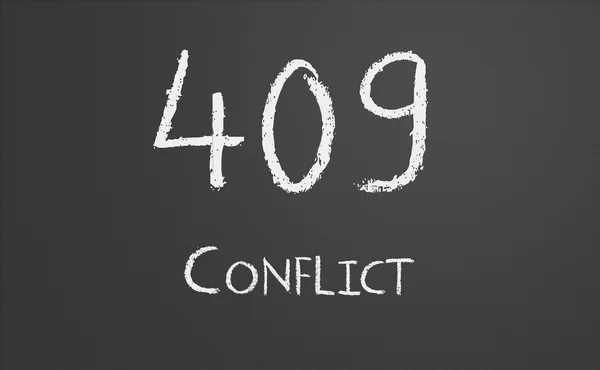 HTTP Status code 409 Conflict — Stock Photo, Image