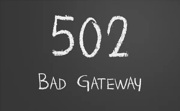 HTTP Status code 502 Bad Gateway — Stock Photo, Image
