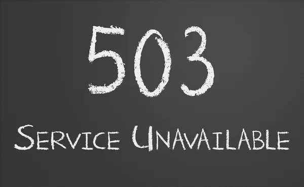 Http-Status kod 503 Tjänsten är inte tillgänglig Royaltyfria Stockfoton