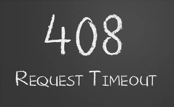 Στον κωδικό κατάστασης HTTP 408 χρονικό όριο της αίτησης Εικόνα Αρχείου