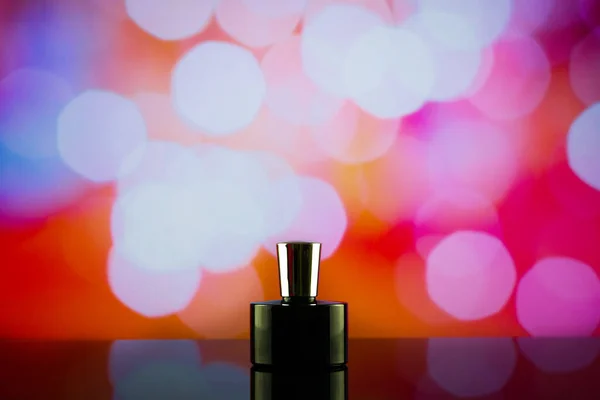 Silhouette Black Bottle Men Perfume — Stock Photo, Image