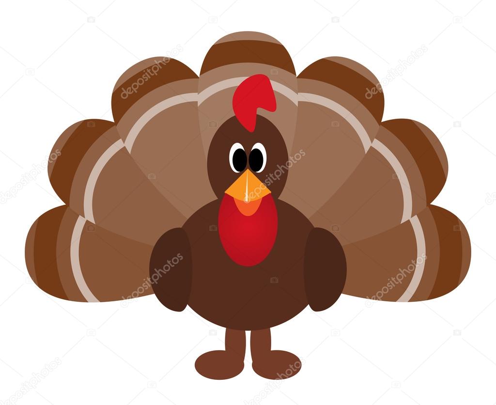 Cartoon of turkey bird