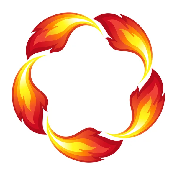 Вогонь коло — стоковий вектор