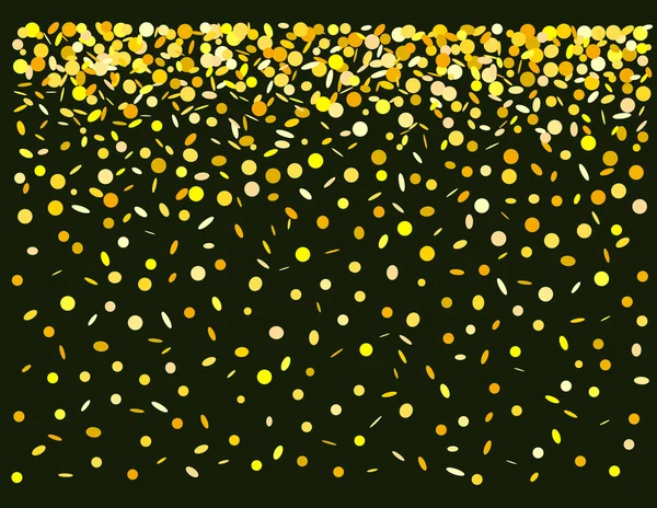 Abstract gouden confetti achtergrond — Stockvector