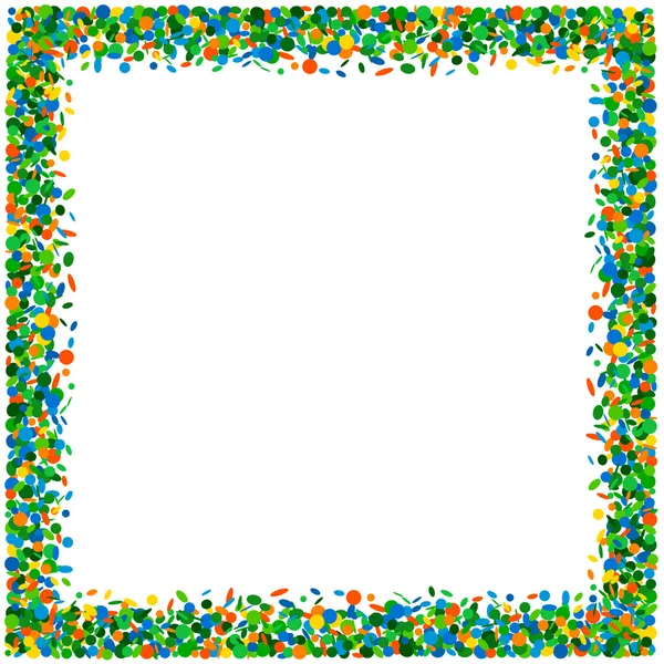 Confetti frame — Stock Vector