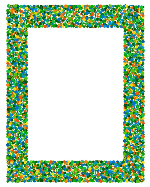 Confetti frame — Stock Vector