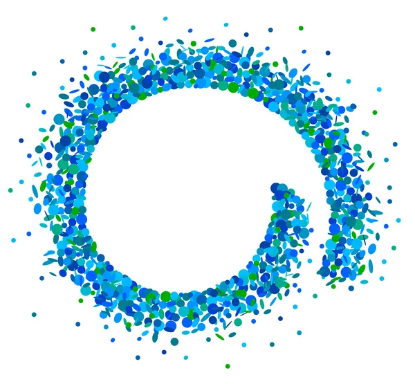 Konfeti spirale mavi — Stok Vektör