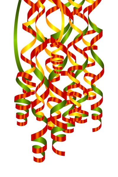 Színes szerpentin — Stock Vector