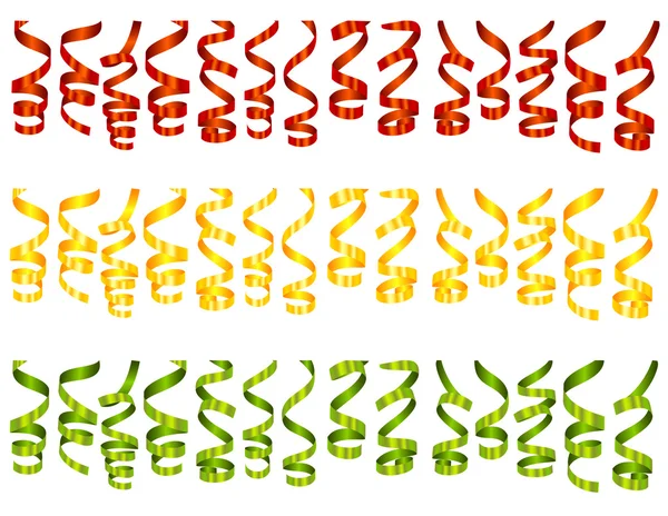 Zestaw serpentynach banery — Wektor stockowy