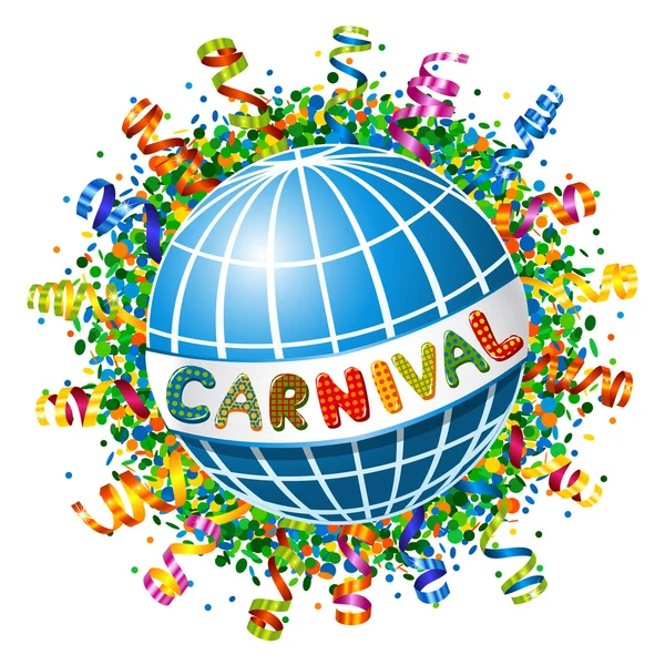 Pianeta di Carnevale — Vettoriale Stock