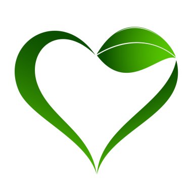 soyut bitki kalp öğesi simgesi