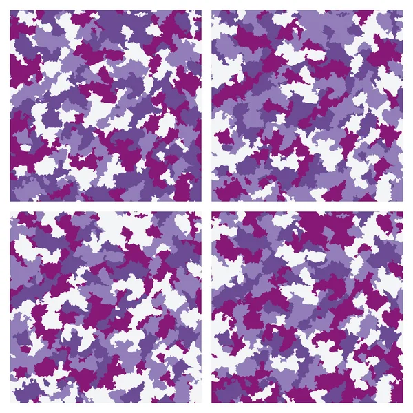 Set van naadloze camouflage patroon Rechtenvrije Stockvectors