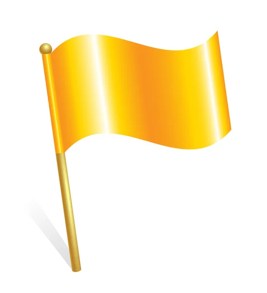 Κίτρινη σημαία εικονίδιο Διάνυσμα Αρχείου