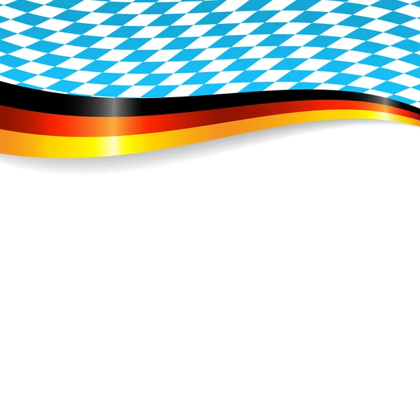 Banner in german and bavarian colors — Stock Vector