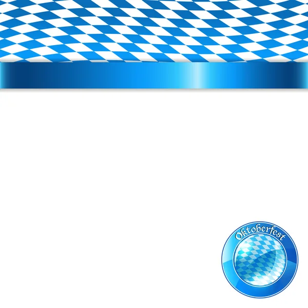 Bannière en couleurs bavaroises — Image vectorielle