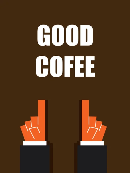 Gute Kaffee-Typografie — Stockvektor