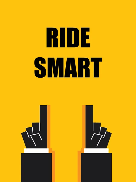 Jazdy Smart Typografia plakat — Wektor stockowy