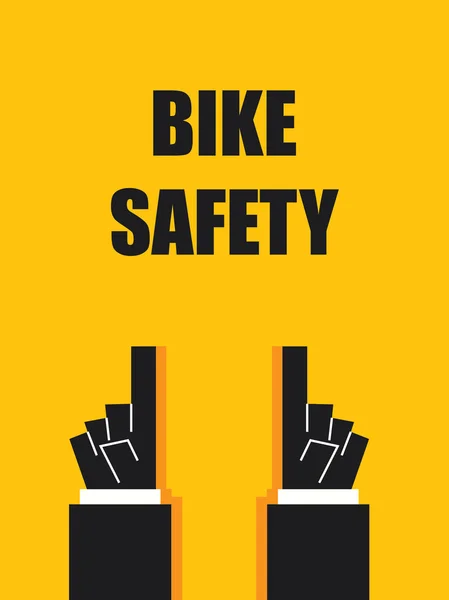 BIKE SAFETY signs and symbols — Stock Vector