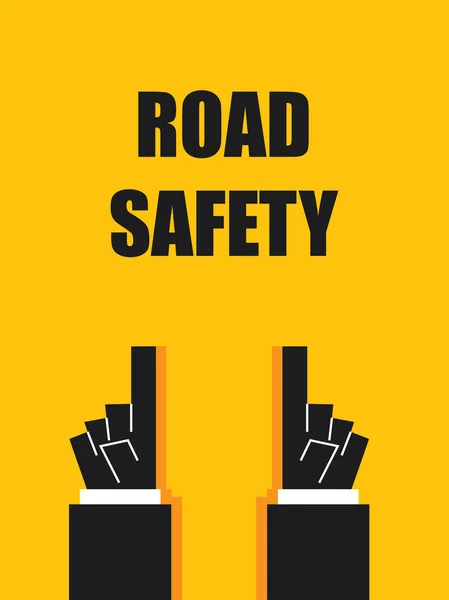 ROAD SAFETY signs and symbols — Stock Vector