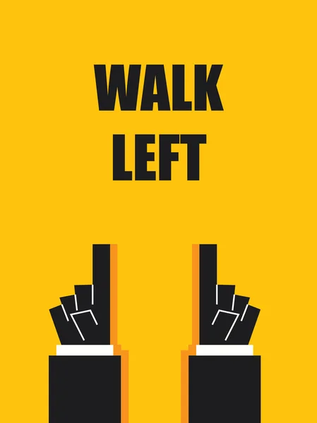 Sol işaret ve sembolleri yürümek — Stok Vektör