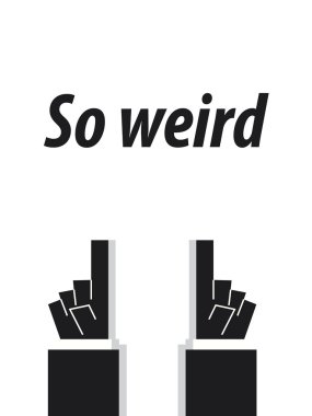 Çok garip tipografi vecrtor