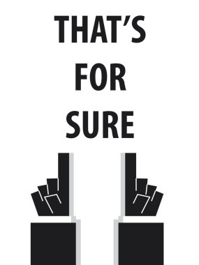 That's For Sure tipografi