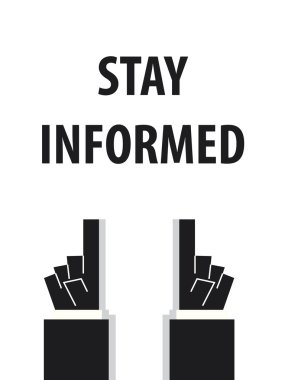 Bilinçli tipografi vektör çizim kal