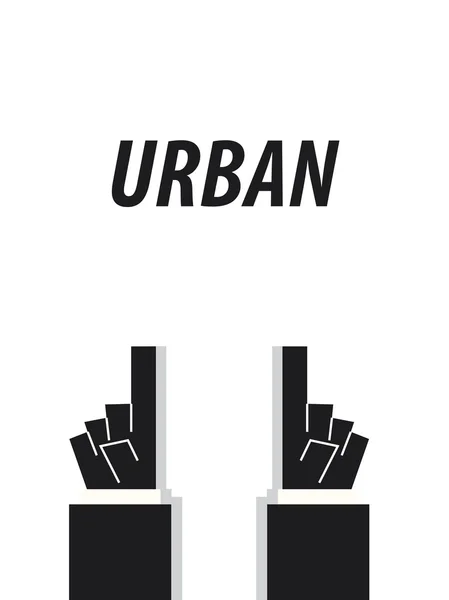 Vecteur de typographie URBAN — Image vectorielle