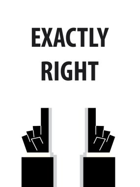 Tam olarak doğru tipografi vektör çizim