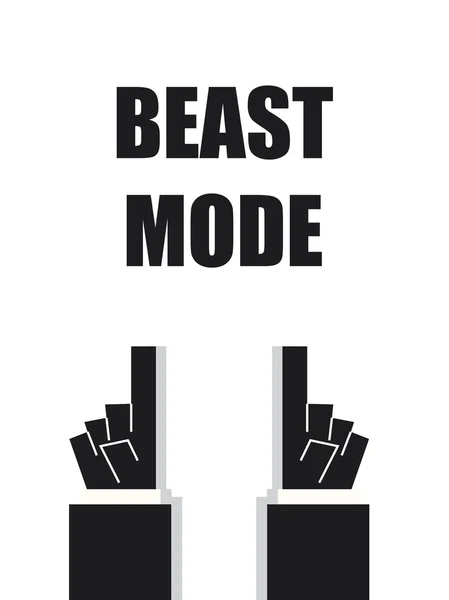Beast Mode typografie vectorillustratie — Stockvector