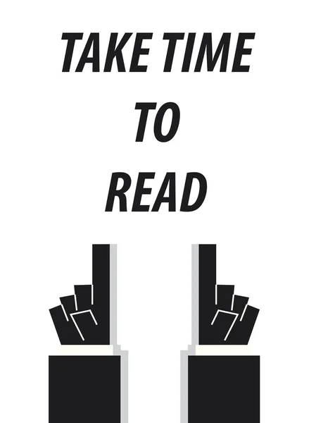 TIME TIME TO READ typography vector illustration — стоковый вектор